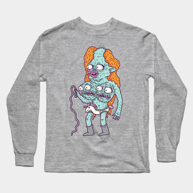 Monster Boobies Long Sleeve T-Shirt by hex